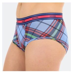 WOXER Classic Brief, Frost Plaid, New, Size: Medium